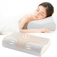 Queen Size Firm Contour Memory Foam Pillow Cervical Pillow for Neck Pain Relief Neck Orthopedic Sleeping Pillows JAF030
