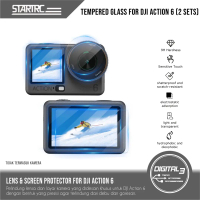 STARTRC Tempered Glass Screen Guard Lens Protector 2 SET for DJI Action 6 Pelindung Layar Kamera Pel