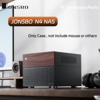 JONSBO N4 NAS Case ITX For SFX Power Mini Chassis Slot 6 Large 2 Small Hard Drive Slots For 7800x3d M-ATX X670 B650 Motherboard