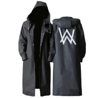 【捷華】艾倫沃克時尚雨衣 3XL 一件式鈕扣式雨衣 連身前開式雨衣 戶外活動 通勤族機車族學生族 雨衣風衣