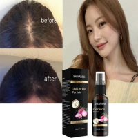 Onion Oil Hair Growth Spray Plant Natural Extract Strengthen Hair Follicle Nutrition Stimulate Hair Growth Protect Damaged Hair