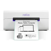 Rollo Wireless Shipping Label Printer - Wi-Fi Thermal for Packages - AirPrint from iPhone, iPad, - 4x