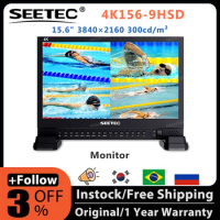 SEETEC 4K156-9HSD SDI Broadcast Monitor UHD 15.6 Inch IPS 3G 3840x2160 4K Video Monitor LCD 4x4K HD Quad Split Display VGA DVI