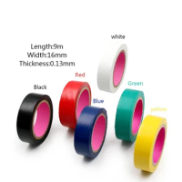 Color Electrical Tape PVC Wear-resistant Flame Retardant Lead-free Insulating Waterproof Eletrician White Black Red Blue Green