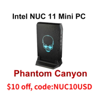 Original Intel Phantom Canyon NUC11 Mini PC NUC11PHKi7C Host i7-1165G7 Processor 11th Generation RTX 2060 Bluetooth 5.0 Wi-Fi6