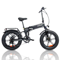 USA warehouse 750W folding bike 20*4inch fat tire electric bicycles for adults