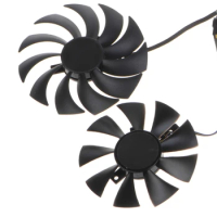 3Pieces 4Pin 100mm 90mm Graphics Card Cooler Fan for Dataland RX5600XT 5700 5700
