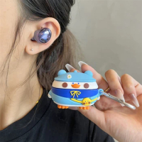 Cartoon Duck Cute Case for Samsung Galaxy Buds Pro Live 2 Buds2 Pro FE Cover Protective Shell for GalaxyBuds