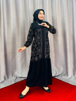 HWF -  Gamis Najwa. Gamis Mute Swarovsky. Cringkle Motif.