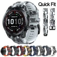 QuickFit Silicone Watch Strap For Garmin Instinct 2X Watchband 26 22mm For Garmin Fenix 6X 6 Pro 5X 5 Plus 7X 7 935 945 Bracelet
