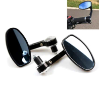 7/8" Motorcycl Side Mirrors Handle Bar End CNC Aluminum Rearview Mirror For YAMAHA XMAX 125/250/300/400 Iron Max NMAX 125 R120