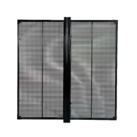 Easy Installation Transparent LED Film Shopping window grid Module Display 3d Led Transparent Glass Advertising Screen