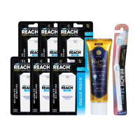 【麗奇】REACH潔牙線含蠟無味家庭號183M(6入組)