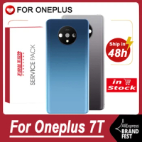 Original Back Housing Replacement For Oneplus 7T Back Cover Battery Glass With Camera Lens For Oneplus 7T Rear Cover With Logo