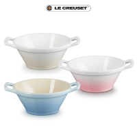 【Le Creuset】瓷器卡蘇雷碗(蛋白霜/淡粉紅/海岸藍)