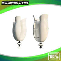 Wind Turbine Generator Vertical 800W 24V Staylish Putih Turbin Kincir Angin PLTB