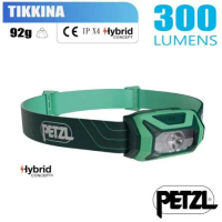 【法國 Petzl】 TIKKINA 超輕量標準頭燈(300流明.IPX4防水).LED頭燈/E060AA02 綠