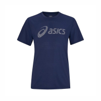 【asics 亞瑟士】男 短袖 上衣 T恤 運動 休閒 訓練 健身 吸濕 快乾 透氣 亞瑟士 深藍(2031E051-402)