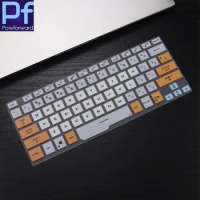 Silicone Clear Keyboard Skin Cover Protector for Asus ROG Zephyrus G14 GA401 GA401ii GA401iv GA401iu 14-inch gaming notebook