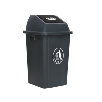 戶外垃圾桶 餐飲柜專用正方形垃圾分類垃圾桶大號帶蓋四色戶外商用垃圾箱廚余【MJ191566】