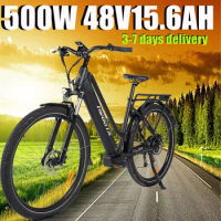Urban E-bicycle TX10 500W Motor 48V 15.6AH Battery 27.5 Tires Max Speed 45KM/H Adult E-bicycle APP Intelligent Control E-bicycle