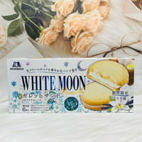 日本 Morinaga 森永 白月亮 WHITE MOON 香草風味 夾心蛋糕 香草蛋糕 夾心派