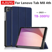 AJIUYU Case For Lenovo Tab M8 4th 8 Inch 2023 FHD Gen 2nd 3rd HD Tab M9 Tablet TB-300FU Smart Cover Protective Shell PU Leather