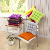 Solid Chair Cushion Square Mat Cotton Upholstery Soft Padded Cushion Pad Office Home Or Car Garden Sun Lounge Seat Cushion
