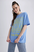 DeFacto Oversize Fit Keith Haring Licensed Crew Neck Short Sleeve Cotton T-Shirt 短袖 T 卹