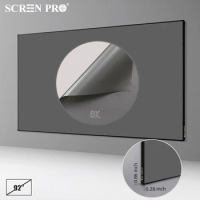 92inch ALR Projector Screen Grey With frame for Home Theater 4K 8K Short Throw /Long Throw video projection 16:9 Room Screen Set