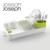 【Joseph Joseph】可延伸杯碗盤瀝水組(白綠)