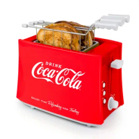 Nostalgia Electrics Coca-Cola® Grilled Cheese Toaster With Easy-Clean Toaster Baskets, Red