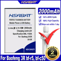 HSABAT BL-3 2000mAh walkie-talkie Battery for Baofeng UV-3R 3R bf-r5, bf-c50 (BL-3) BF-T6 Panda UV-3R Batteries