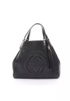 Gucci Pre-loved Gucci Soho Cellarius Interlocking G Handbag tote bag leather black