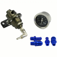 Universal Adjustable Tomei style Fuel Pressure Regulator With original gauge and instructions Titanium Color
