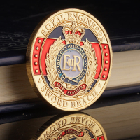 英國皇家ER工程師紀念章 諾曼底登陸戰爭徽章創意裝飾硬幣小禮品