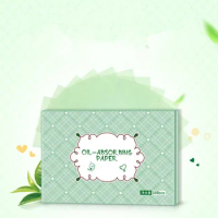 100 Sheets/pack Green Tea Facial Oil Blotting Sheets Paper Cleansing Face Oil Control Absorbent Paper Beauty Makeup Tools