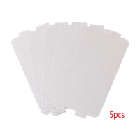 5Pcs Microwave Oven Mica Plate Sheet Thick Replacement Part 107x64mm For Midea
