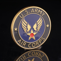 空軍挑戰幣軍事紀念章徽章創意家居收藏擺件鍍金幣硬幣指尖小禮物