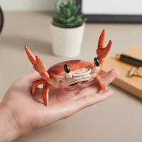 Creative Crab Shape Bluetooth Mini Speaker Phone Holder Portable Surround Sound Button Creative Audio Electronics
