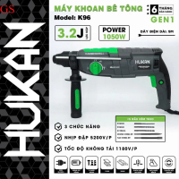 Máy Khoan Bê Tông HUKAN K96 3 Chức Năng Đa Năng Khoan - Cắt - Đục , Công Suất 1050W. Dụng cụ cầm tay