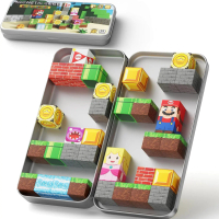 36PCS Magnetic Building Blocks in Iron Box, Yuan Yan My World Toys, Magnetic Blocks Learning Set for