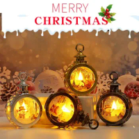 Christmas Decorations For Home Lantern Led Candle Tea light Candles Xmas Tree Ornaments Santa Claus Elk Lamp Kerst New Year Gift