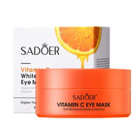 Reduce Dark Circles Eye Bags Vitamin C Eye Patches 60Pcs Natural Under Eye Moisturizing Gel Pads For Women Men Skin Eye Care