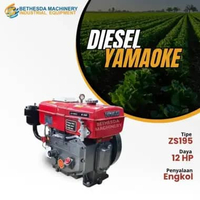 Diesel Engine 12 HP Penggerak Mesin YAMAOKE 12 PK ZS 195