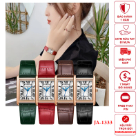 Julius Đồng hồ nữ JA-1333 dây da hình chữ nhật bảo hành 1 năm