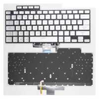 Silver Backlit Laptops Keyboard For Asus ROG Zephyrus G15 GA503 G16 M16 GU603