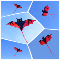 Free shipping bat kite flying toys for children kites string line wei kite factory chinese traditional kite sale outdoor sports