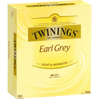 【TWININGS 唐寧茶包】辦公室必備 下午茶首選皇家伯爵茶包 Earl Grey 100入/盒