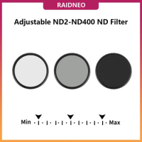 ND2 to ND400 ND Filter 40.5-86mm Camera Slim Fader Variable Adjustable Neutral Density Lens Filter For Sony Canon Nikon DSLR